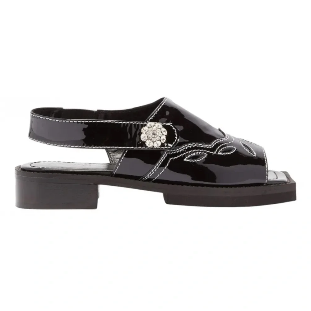 ISO GANNI patent leather sandals - Picture 2 of 2